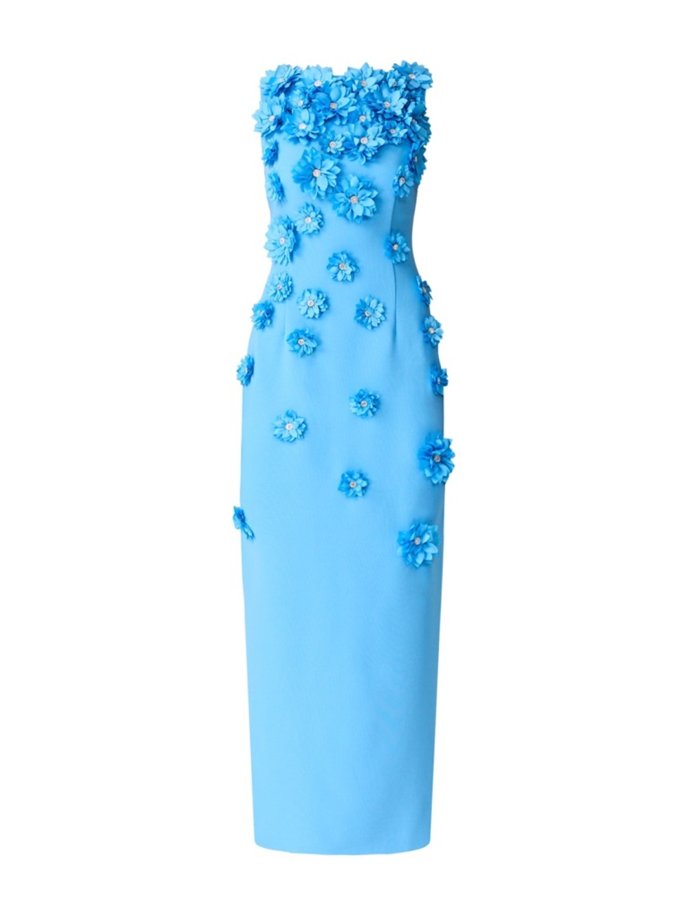 Elliatt Dali Floral Applique Gown in Blue - Picture 9 of 17